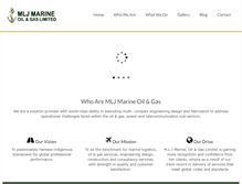 Tablet Screenshot of mljmarineoilandgas.com